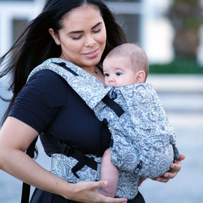 white baby carrier